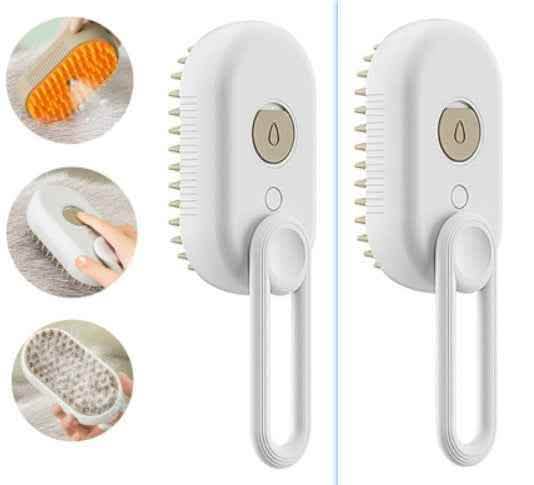 Premium Steam Pet Brush - Electric Grooming Spa System - Vezir