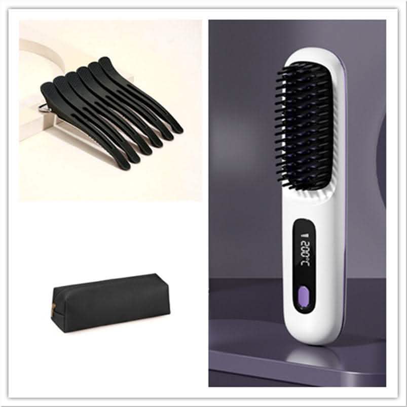 2-in-1 Wireless Hair Straightener - USB Charging Hot Curler - Vezir