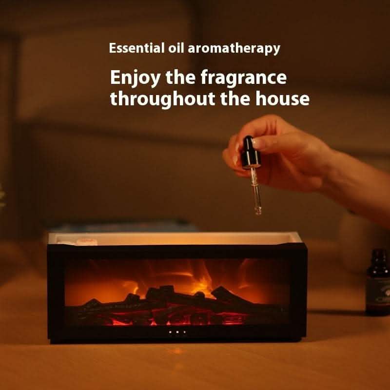 3D Flame Fireplace Diffuser - Large Volume Aromatherapy - Vezir