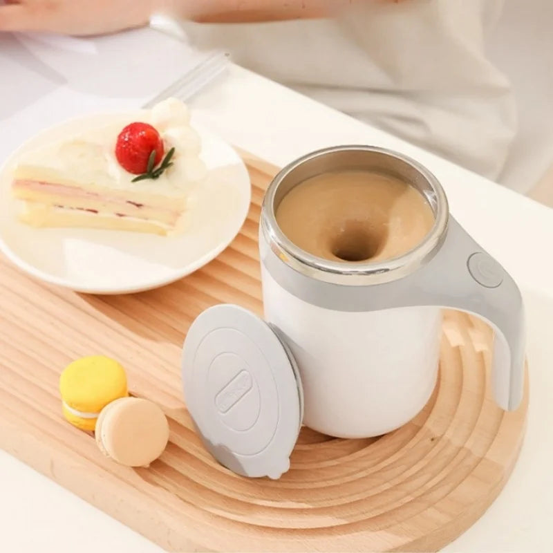 The New Fully Automatic Mixing Mug Is Kept Warm Practical Rechargeable the Style Is Novel and the Wireless Coffee Cup