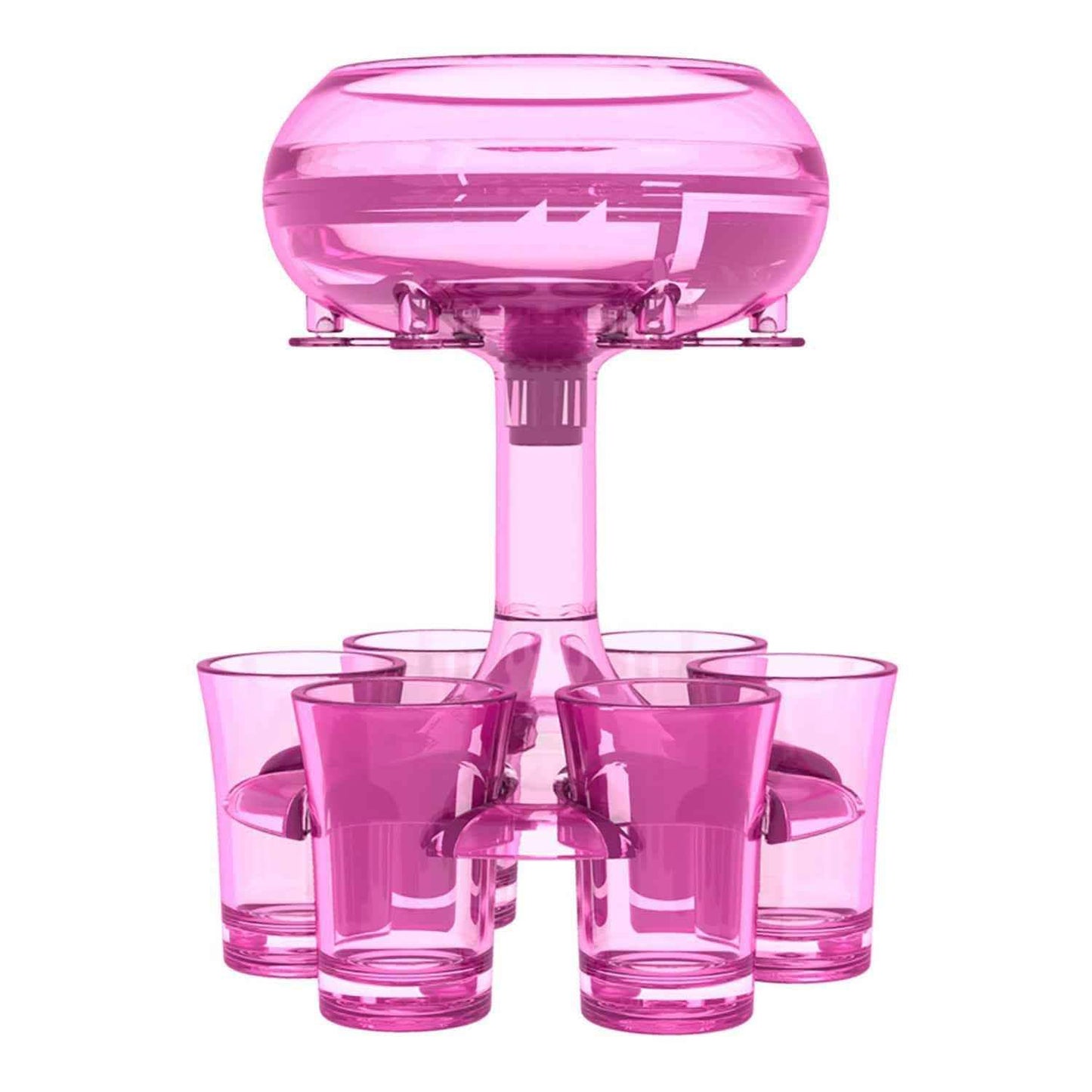 Elite 6-Shot Glass Dispenser - Professional Bar Party System - Vezir