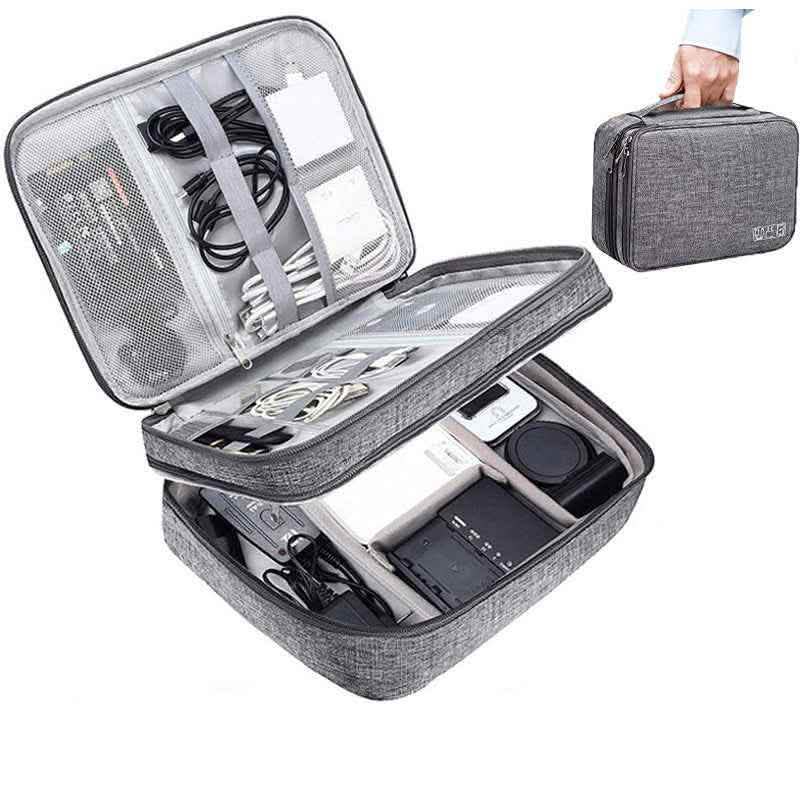 Electronics Organizer - Travel Cable Storage Bag Waterproof - Vezir