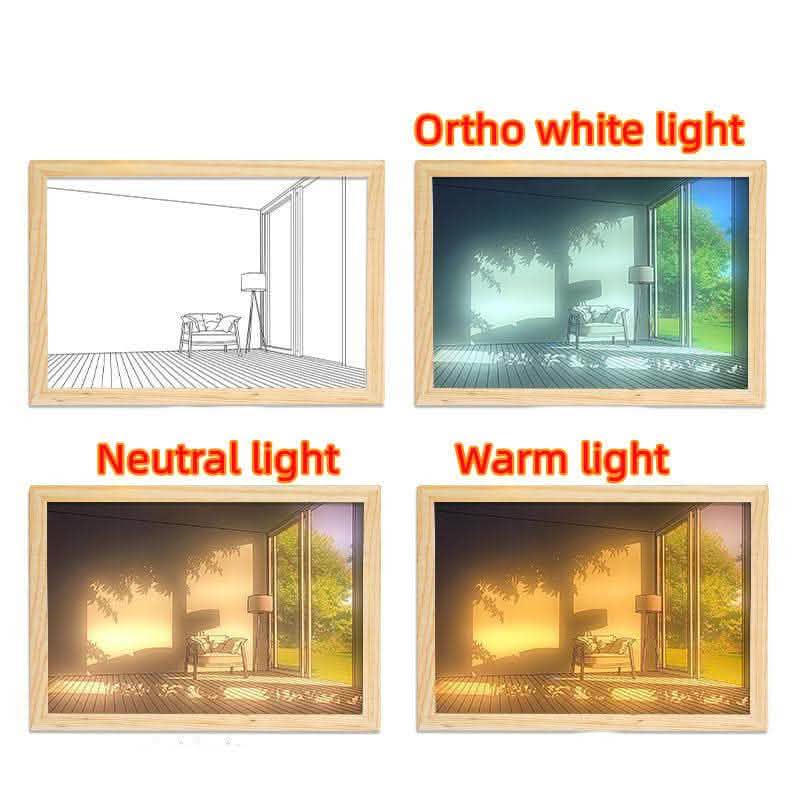 Illuminated LED Picture Light - Sunshine Simulation Night Lamp - Vezir