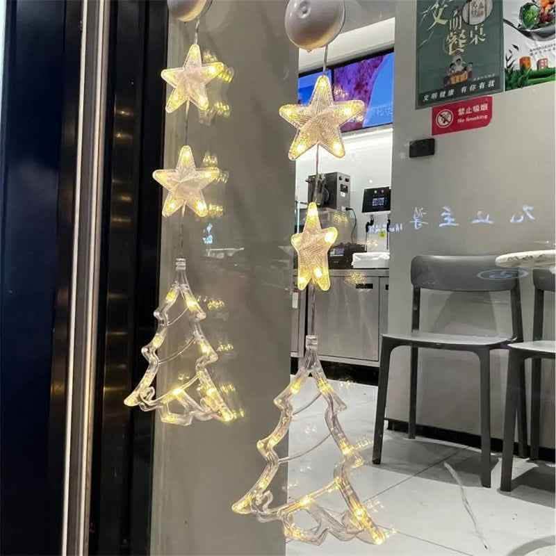 Elite Christmas LED Star Window Lights - 3-Piece Suction Set - Vezir