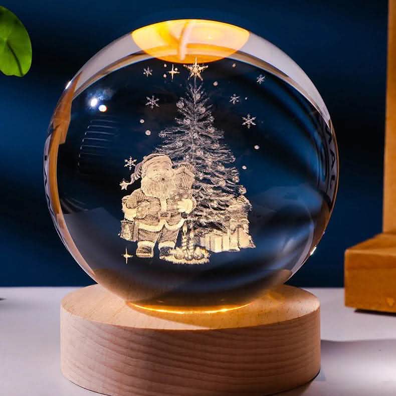 Starry Sky Crystal Ball Lamp - Moon Projection Night Light - Vezir