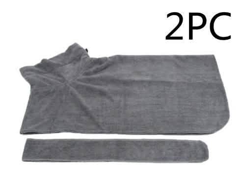 Absorbent Pet Bathrobe - Microfiber Waist-Wrapped Dog Towel - Vezir