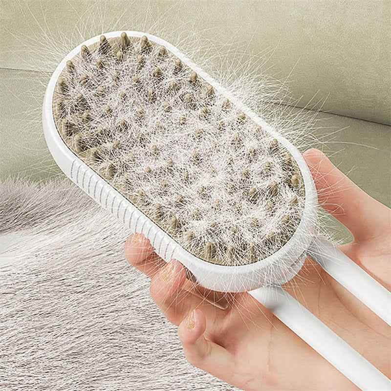Premium Steam Pet Brush - Electric Grooming Spa System - Vezir