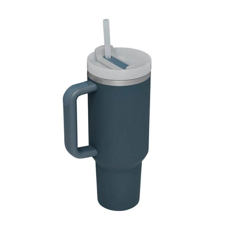 40oz Insulated Tumbler - Stainless Steel Travel Mug with Handle - Vezir