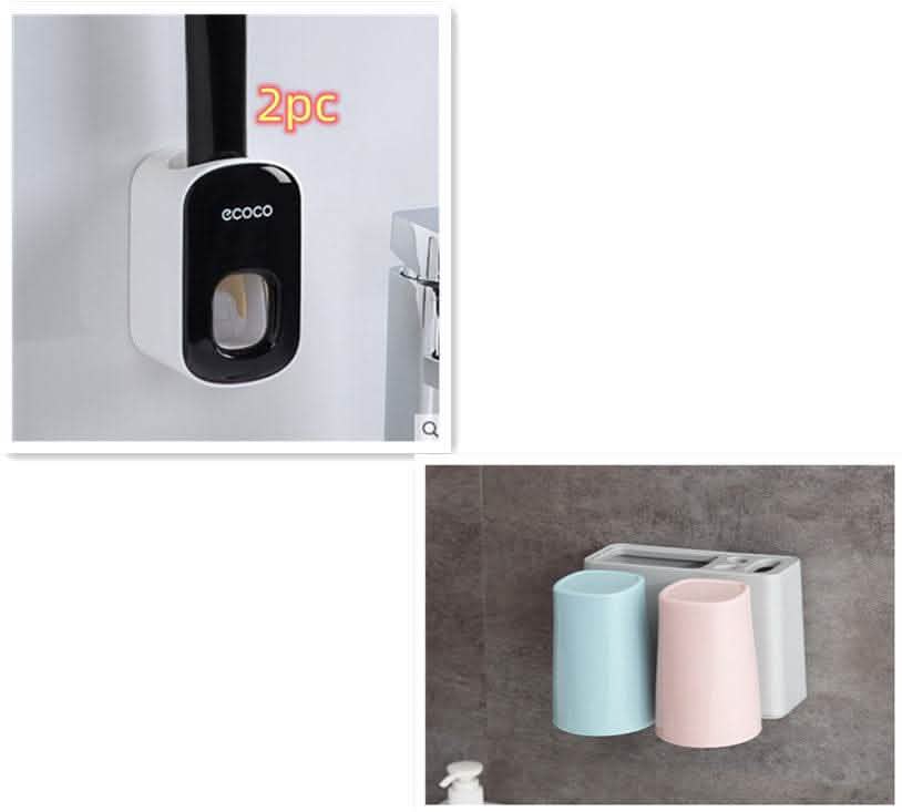Automatic Toothpaste Dispenser - Wall Mount Bathroom Set - Vezir