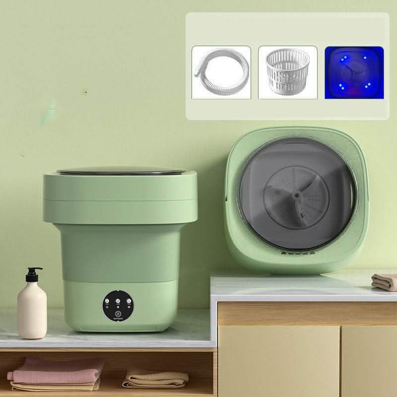Mini Foldable Washing Machine - Portable Spin Dry Laundry - Vezir