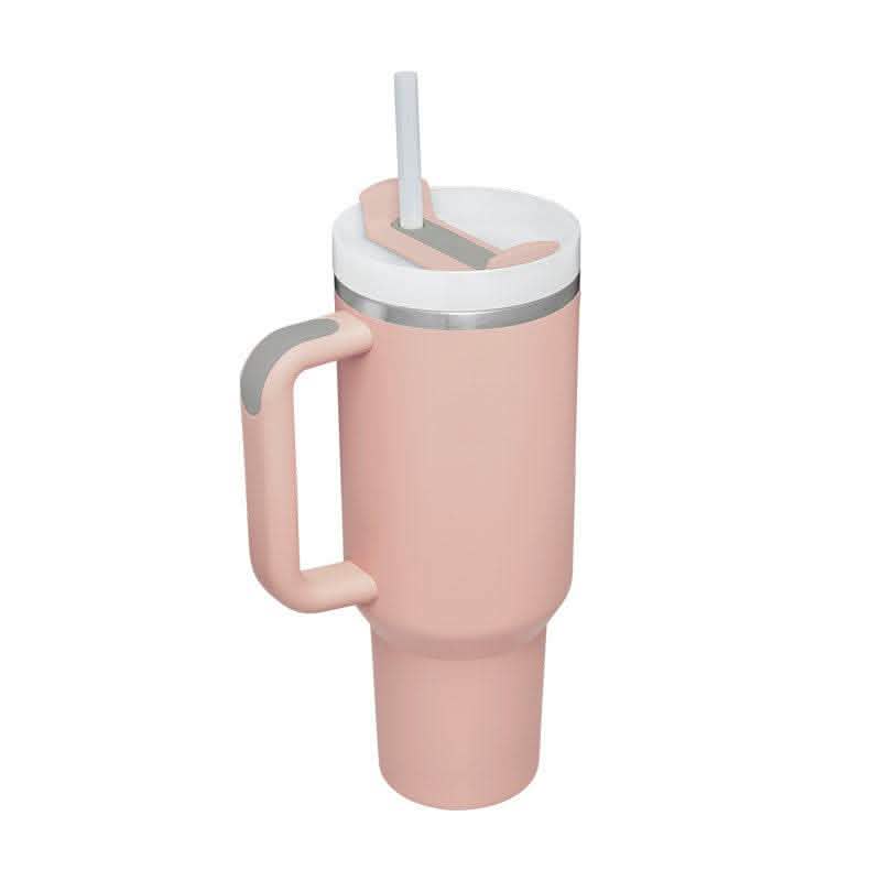 40oz Insulated Tumbler - Stainless Steel Travel Mug with Handle - Vezir