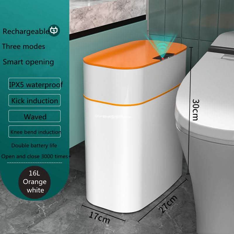 Smart Automatic Trash Can - Induction Lid Storage Box - Vezir