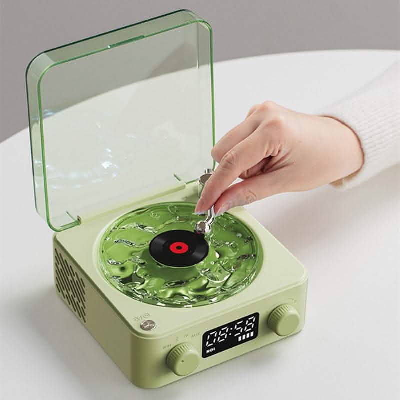 Retro Turntable Speaker - Bluetooth Vinyl Record Player RGB - Vezir