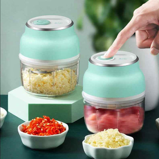 Electric Mini Food Chopper - Portable Garlic Vegetable Grinder - Vezir
