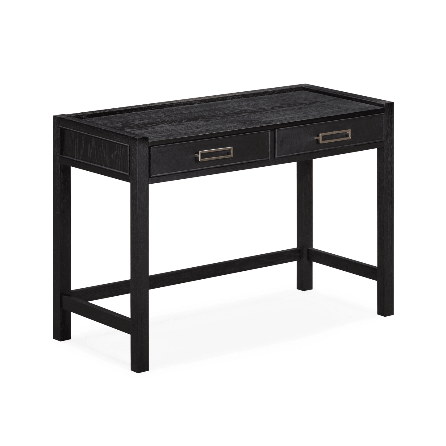 Black Oak Dressing Table with Drawers
